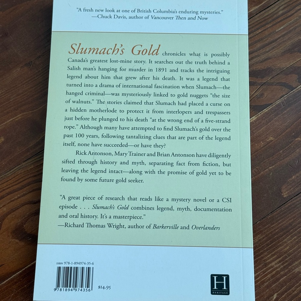 Slumach's Gold In Search of a Legend Mining Treasure Hunting Book - Picture 2 of 7